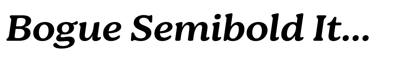 Bogue Semibold Italic